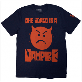 Rock Off Smashing Pumpkins World Is A Vampire T-Shirt - Navy
