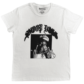 Rock Off Snoop Dogg Middle Finger T Shirt White