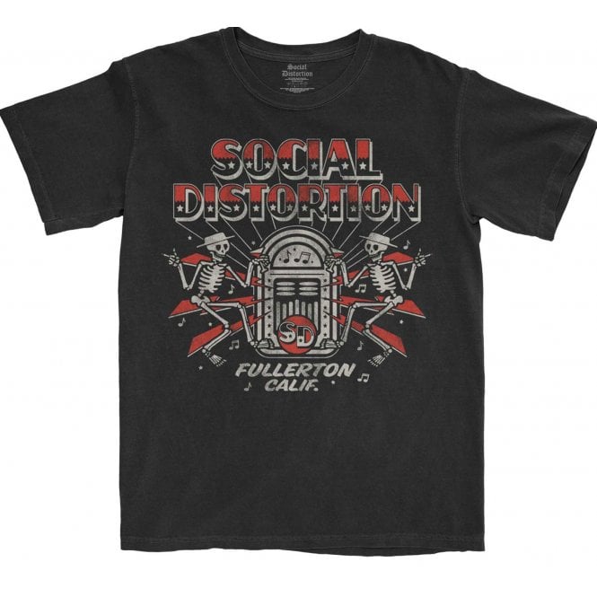 Rock Off Social Distortion Jukebox Skelly Black