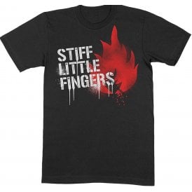 Rock Off Stiff Little Fingers Graffiti Logo Black