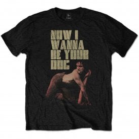 Rock Off Stooges Wanna Be Your Dog T Shirt in Black