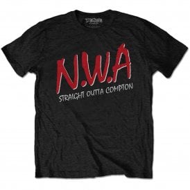 Rock Off Straight Outta Compton NWA T Shirt in Black