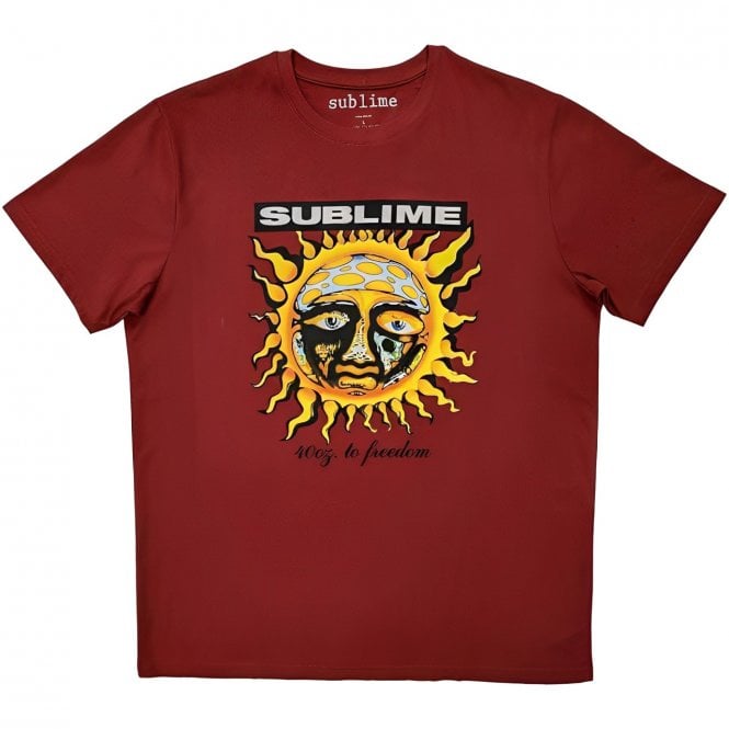 Rock Off Sublime GRN 40 Oz T Shrit in Red