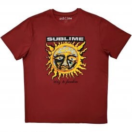 Rock Off Sublime GRN 40 Oz T Shrit in Red