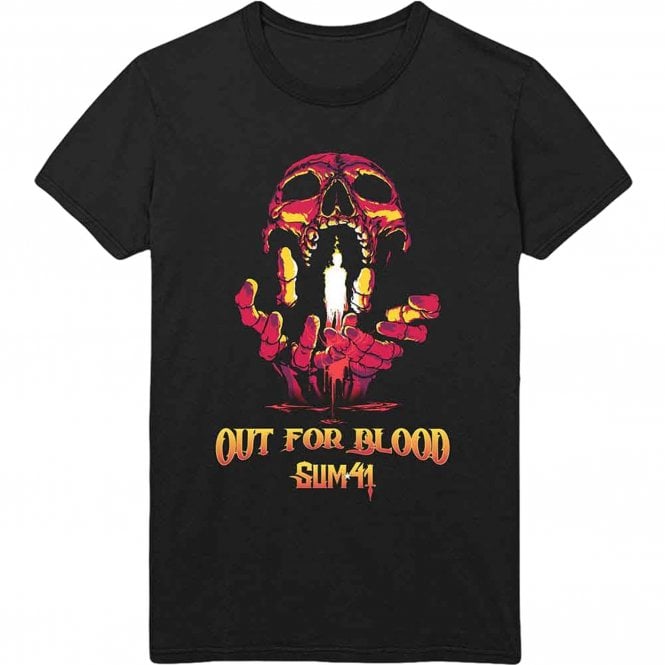 Rock Off Sum 41 Out For Blood T Shirt in Black