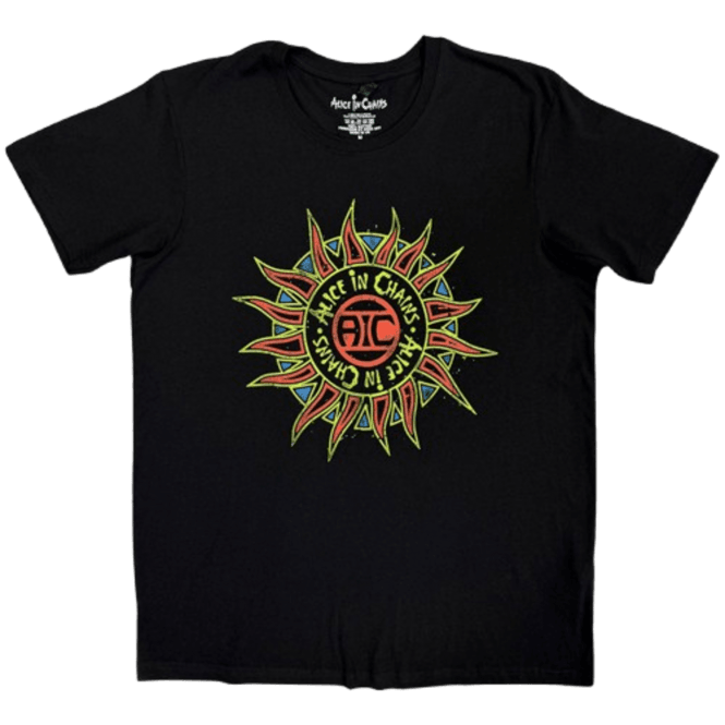 Rock Off Sun Logo Alice In Chains Black