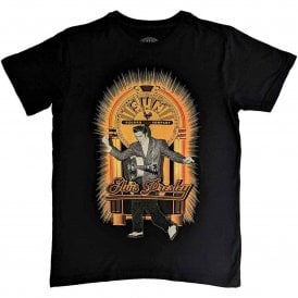 Rock Off Sun Records Elvis Dancing T Shirt in Black