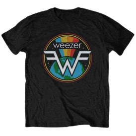 Rock Off Symbol Logo Weezer T Shirt in Black