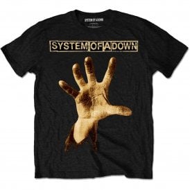 Rock Off System of a Down Hand T Shirt in Black