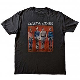 Rock Off Talking Heads Pixel Portrait T Shirt in Charcoal