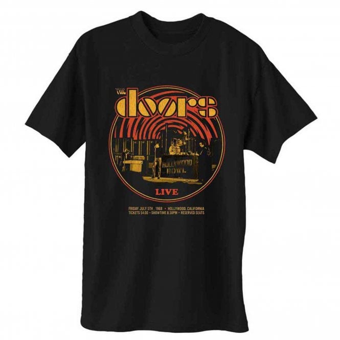 Rock Off The Doors Live 68 T Shirt in Black