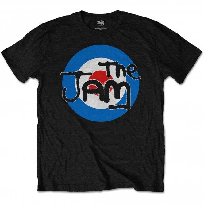 Rock Off The Jam Spray Target Logo T Shirt Black
