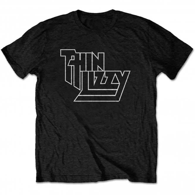 Rock Off Thin Lizzy Logo T Shirt in Black