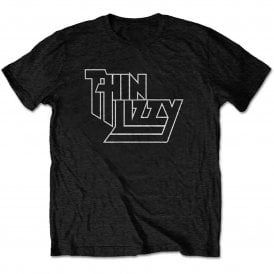 Rock Off Thin Lizzy Logo T Shirt in Black