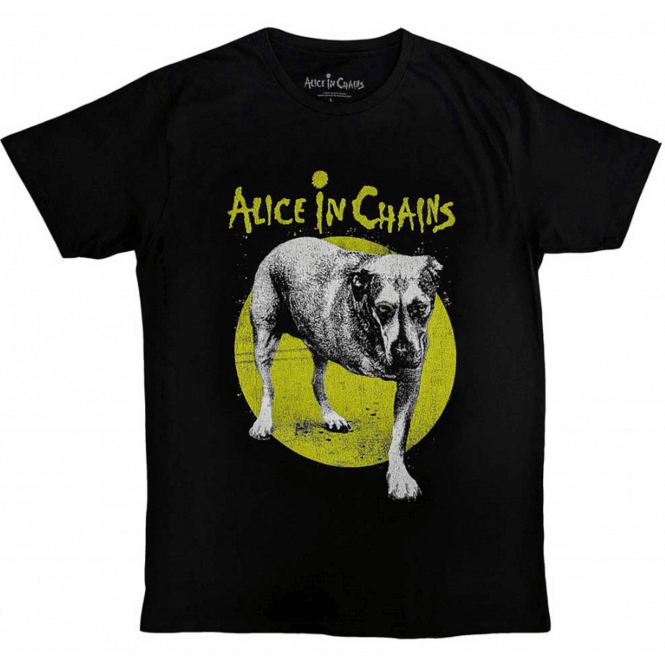 Rock Off Three Legged Dog V2 Alice In Chains T-Shirt - Black