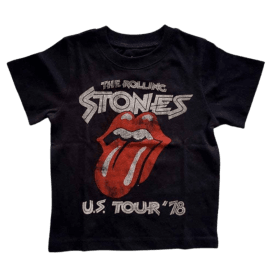 Rock Off Tour 78 Rolling Stones kids t-shirt- Black
