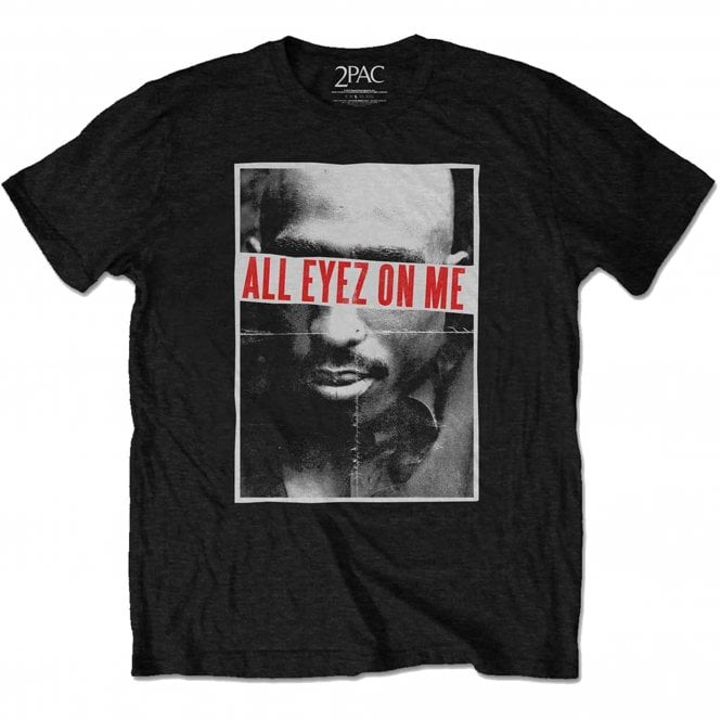Rock Off Tupac All Eyez Folded T Shirt in Black