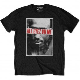 Rock Off Tupac All Eyez Folded T Shirt in Black
