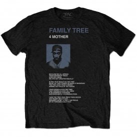 Rock Off Tupac Family Tree T Shirt in Black