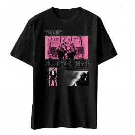 Rock Off Tupac Photo Mix T Shirt in Black