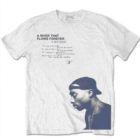 Rock Off Tupac River T Shirt White