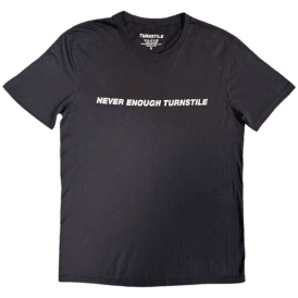 Rock Off Turnstile Right Place Right Time T Shirt in Charcoal