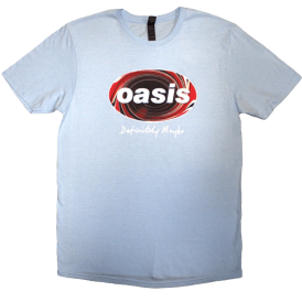 Rock Off Union Jack Oval Oasis T-Shirt - Blue