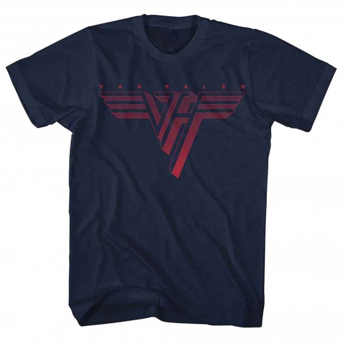 Rock Off Van Halen Logo T Shirt in Navy