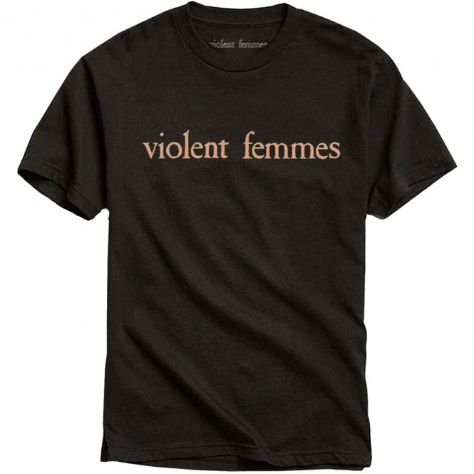 Rock Off Violent Femmes Salmon Pink Vintage Black