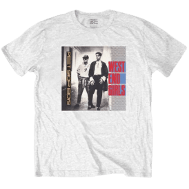 Rock Off West End Girls Pet Shop Boys T Shirt White
