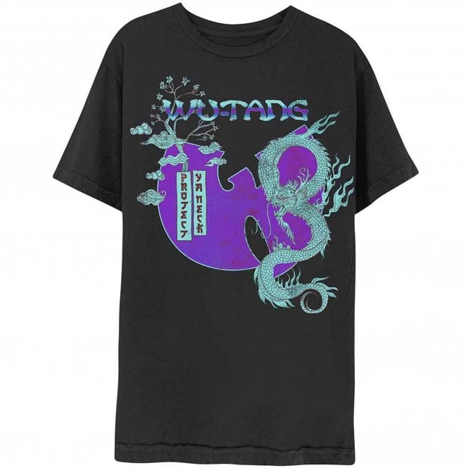 Rock Off Wu-Tang Clan Dragon Bonsai T Shirt in Black