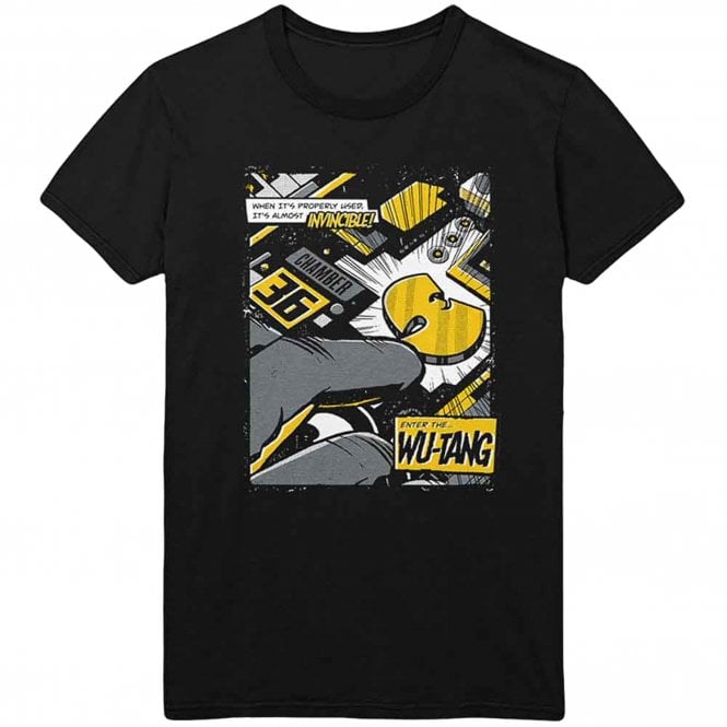 Rock Off Wu-Tang Clan Invincible T Shirt in Black