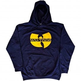 Rock Off Wu-Tang Clan Logo Hoody in Navy