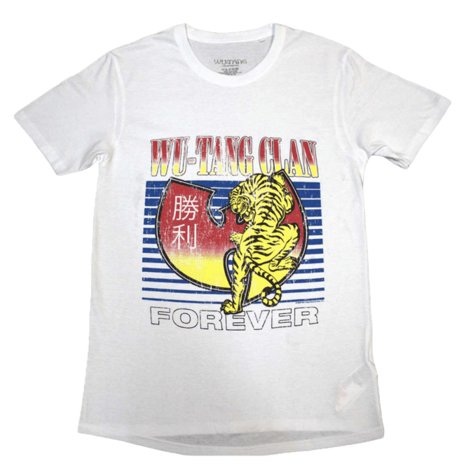 Rock Off Wu-Tang Clan Tiger T Shirt - White