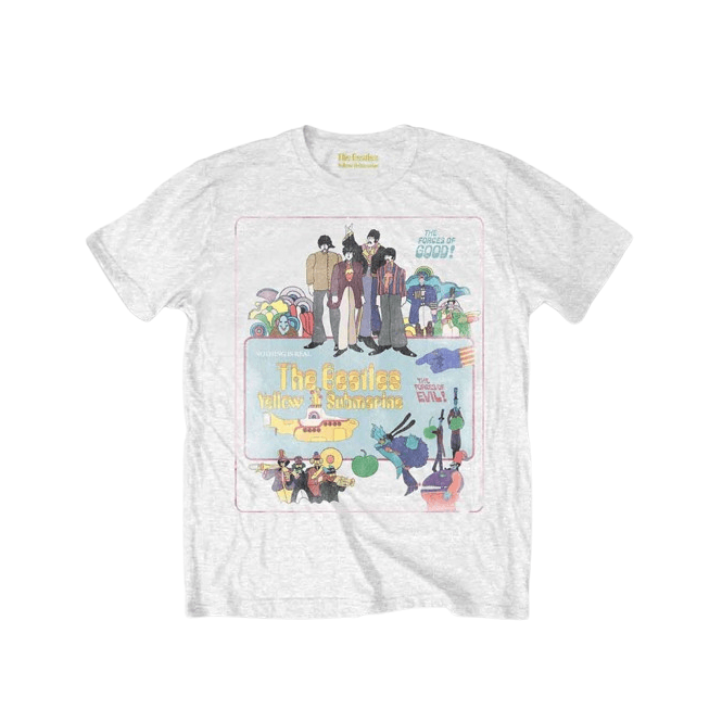 Rock Off Yellow Sub Vintage Movie T Shirt White