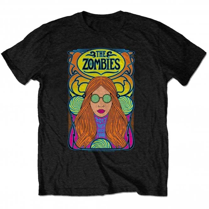 Rock Off Zombies North American Tour T Shirt in Black