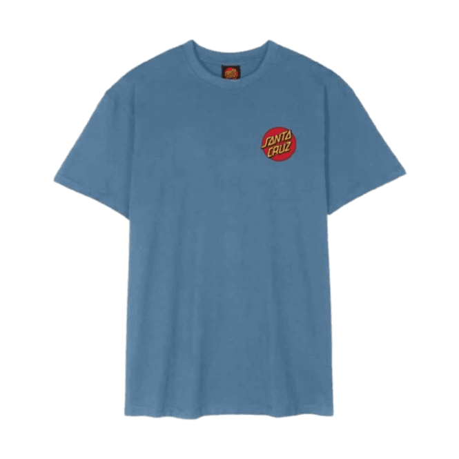 Santa Cruz Classic Dot Chest T-shirt in Faded Denim