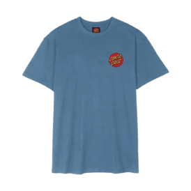 Santa Cruz Classic Dot Chest T-shirt in Faded Denim