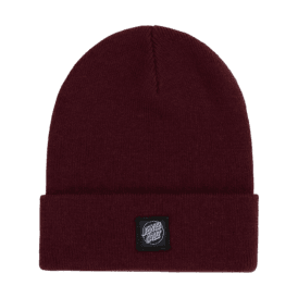 Santa Cruz Cruz Label Beanie in Dark Plum