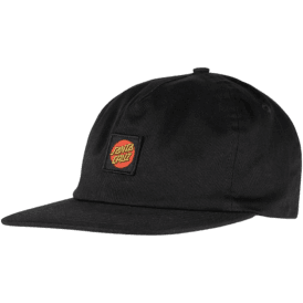 Santa Cruz Cruz Label Snapback in Black