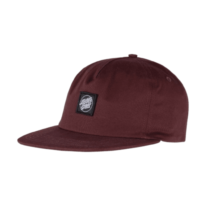 Santa Cruz Cruz Label Snapback in Dark Plum