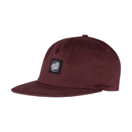 Santa Cruz Cruz Label Snapback in Dark Plum