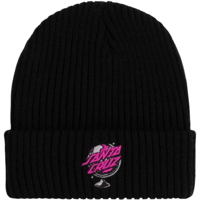 Santa Cruz Cryptic World Beanie in Black