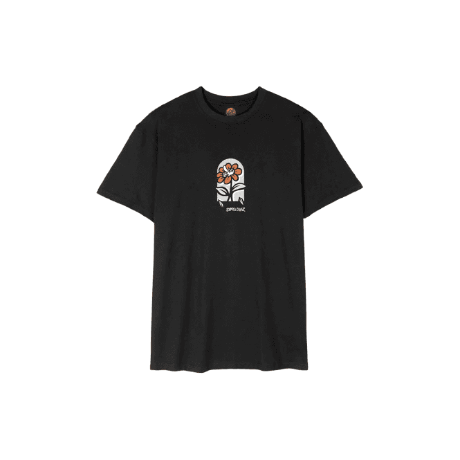 Santa Cruz Delfino Flower Guy T-shirt in Black