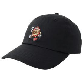 Santa Cruz Dot Guy Cap in Black