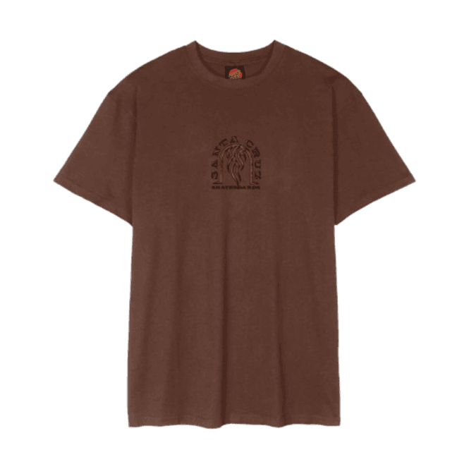 Santa Cruz Dressen Tribal Arch Tee in Coffee
