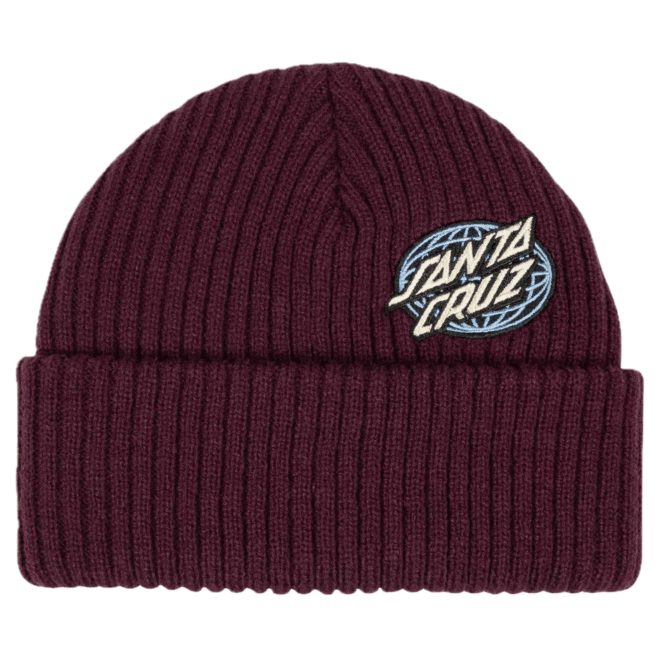 Santa Cruz Global Dot Beanie - Dark Cherry