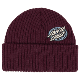 Santa Cruz Global Dot Beanie - Dark Cherry