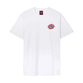 Santa Cruz Grabke Exploding Dot T-shirt in White