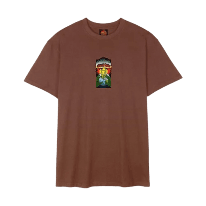 Santa Cruz Kendall Eotw T-shirt in Sepia Brown